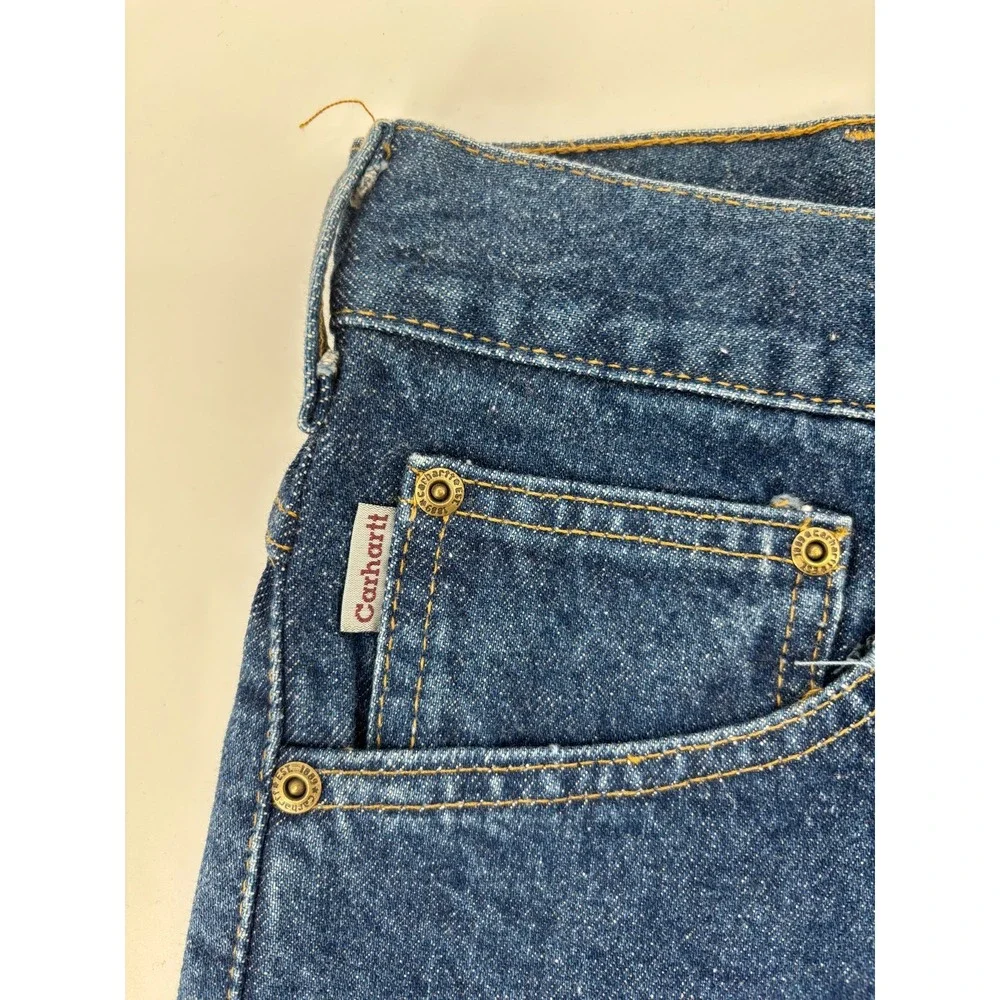 Carhartt Tapered Jeans Mens Blue Denim Relaxed Fit B17DST 37x34 NWT